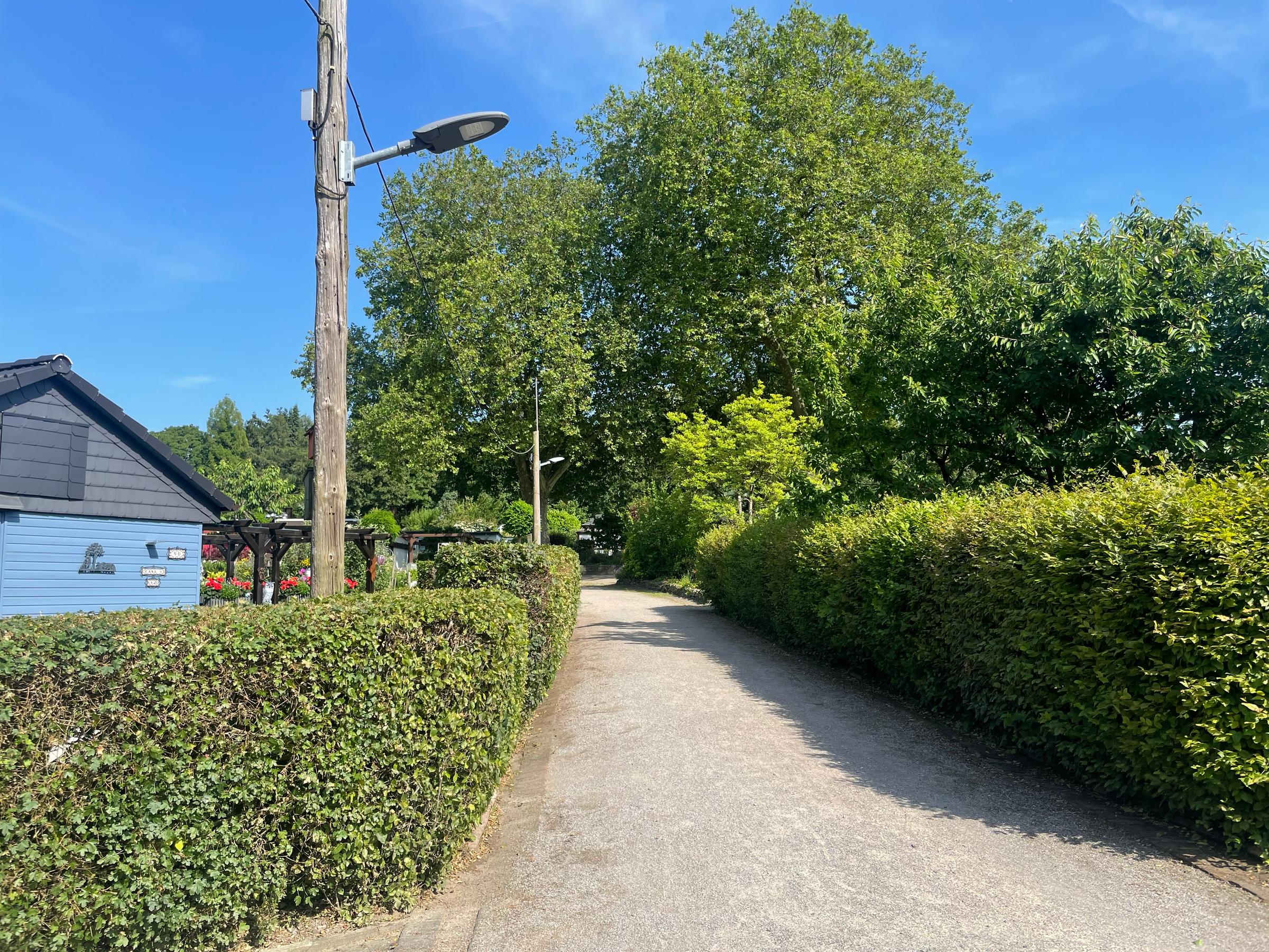Weg durch die Kleingartenanlage Bochum-Ehrenfeld